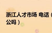 浙江人才市场 电话（浙江省人才市场周末办公吗）