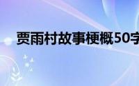 贾雨村故事梗概50字（贾雨村故事梗概）