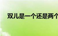 双儿是一个还是两个（双儿是什么意思）