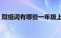 甜组词有哪些一年级上册（甜组词都有哪些）