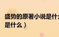盛势的原著小说是什么名字（盛势的原著小说是什么）