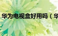 华为电视盒好用吗（华为电视盒子哪款最好）