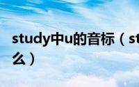 study中u的音标（student中的u的音标是什么）