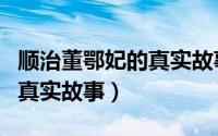 顺治董鄂妃的真实故事有哪些（顺治董鄂妃的真实故事）