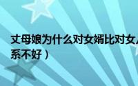 丈母娘为什么对女婿比对女儿好（岳父岳母为什么和女婿关系不好）