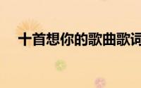 十首想你的歌曲歌词（十首想你的歌曲）