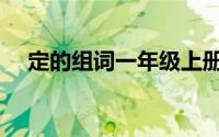 定的组词一年级上册（定的组词一年级）