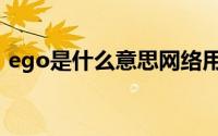 ego是什么意思网络用语（ego是什么意思）