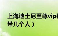 上海迪士尼至尊vip票（迪士尼至尊vip可以带几个人）