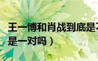 王一博和肖战到底是不是一对（王一博和肖战是一对吗）