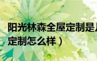 阳光林森全屋定制是几线品牌（阳光林森全屋定制怎么样）