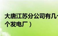 大唐江苏分公司有几个发电厂（大唐在江苏几个发电厂）