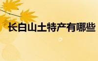 长白山土特产有哪些（长白山特产有哪些）