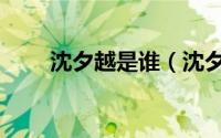 沈夕越是谁（沈夕浓真的是虞朗吗）