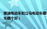 雅迪电动车和立马电动车哪个好用（雅迪电动车和立马电动车哪个好）