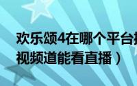 欢乐颂4在哪个平台播出（欢乐颂4在什么电视频道能看直播）