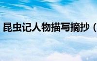 昆虫记人物描写摘抄（昆虫记人物描写片段）