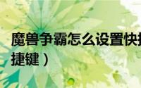 魔兽争霸怎么设置快捷（魔兽争霸怎么设定快捷键）