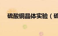 硫酸铜晶体实验（硫酸铜晶体实验记录）