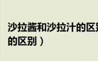 沙拉酱和沙拉汁的区别图片（沙拉酱和沙拉汁的区别）