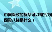 中国医改的框架可以概括为四梁八柱其中四梁是指（新医改四梁八柱是什么）