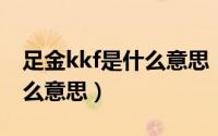 足金kkf是什么意思（10月08日ckf足金是什么意思）