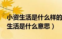 小资生活是什么样的生活呢（10月08日小资生活是什么意思）