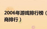 2006年游戏排行榜（10月08日全世界游戏厂商排行）