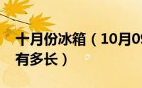 十月份冰箱（10月09日冰箱的使用寿命一般有多长）