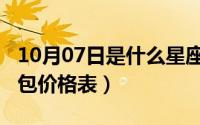 10月07日是什么星座（10月09日橱柜装修全包价格表）