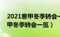 2021意甲冬季转会一览（10月10日2017意甲冬季转会一览）