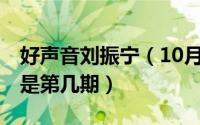好声音刘振宁（10月10日12年好声音刘振宇是第几期）