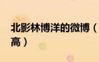 北影林博洋的微博（10月11日北影林博洋身高）