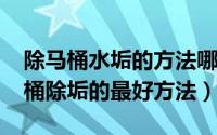 除马桶水垢的方法哪种最有效（10月10日马桶除垢的最好方法）
