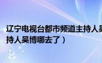 辽宁电视台都市频道主持人吴博（10月10日辽宁都市频道主持人吴博哪去了）