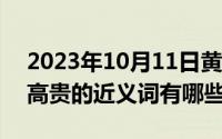 2023年10月11日黄道吉日查询（10月11日高贵的近义词有哪些）