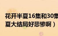 花开半夏16集和30集区别（10月12日花开半夏大结局好悲惨啊）