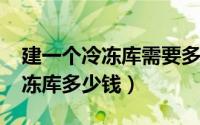 建一个冷冻库需要多少钱（10月12日建一个冻库多少钱）