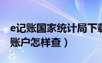 e记账国家统计局下载（10月12日国家e记账账户怎样查）