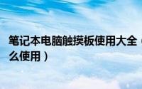 笔记本电脑触摸板使用大全（10月12日笔记本电脑触摸板怎么使用）