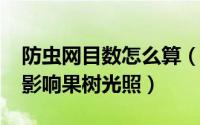 防虫网目数怎么算（10月12日防虫网会不会影响果树光照）