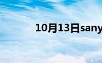 10月13日sany（是什么牌子）