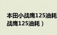 本田小战鹰125油耗多少（10月14日本田小战鹰125油耗）