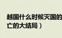 越国什么时候灭国的（10月14日越国怎么灭亡的大结局）