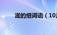 滋的组词语（10月08日滋的组词）