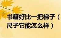 书籍好比一把梯子（10月16日书籍好比一把尺子它能怎么样）
