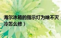 海尔冰箱的指示灯为啥不灭（10月18日海尔冰箱灯亮却不制冷怎么修）