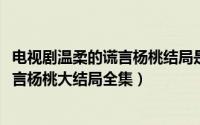 电视剧温柔的谎言杨桃结局是什么样的（10月20日温柔的谎言杨桃大结局全集）