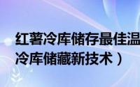 红薯冷库储存最佳温度多少（10月26日红薯冷库储藏新技术）