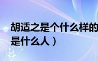 胡适之是个什么样的人物（10月08日胡适之是什么人）